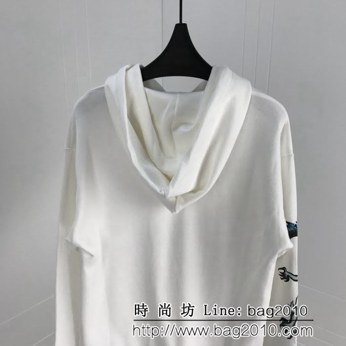 GVC紀梵希 18FW官網同步 魔蠍龍紋印花 純棉男款衛衣 ydi1627